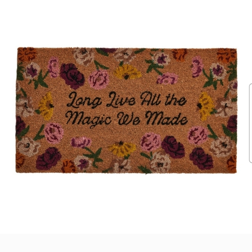 TAYLOR SWIFT Long Live All The Magic We Made Acoustic Piano Door Mat NEW IN BOX